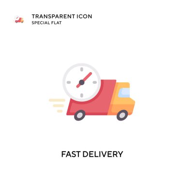 Hızlı dağıtım vektör simgesi. Düz çizim. EPS 10 vektörü.