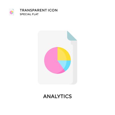 Analitik vektör simgesi. Düz çizim. EPS 10 vektörü.