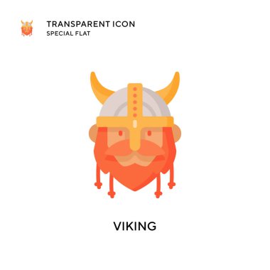 Viking vektör simgesi. Düz çizim. EPS 10 vektörü.