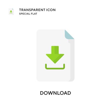 Vektör simgesi indir. Düz çizim. EPS 10 vektörü.