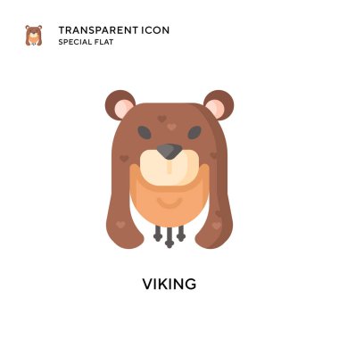 Viking vektör simgesi. Düz çizim. EPS 10 vektörü.