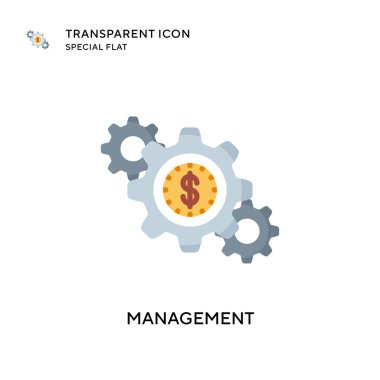 Yönetim vektör simgesi. Düz çizim. EPS 10 vektörü.