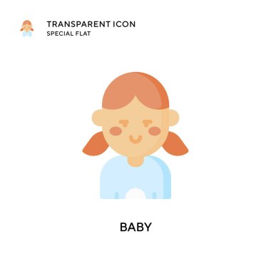 Bebek vektör ikonu. Düz çizim. EPS 10 vektörü.