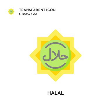 Helal vektör simgesi. Düz çizim. EPS 10 vektörü.