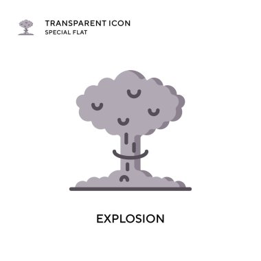 Patlama vektör simgesi. Düz çizim. EPS 10 vektörü.