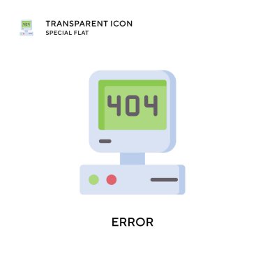 Hata vektörü simgesi. Düz çizim. EPS 10 vektörü.