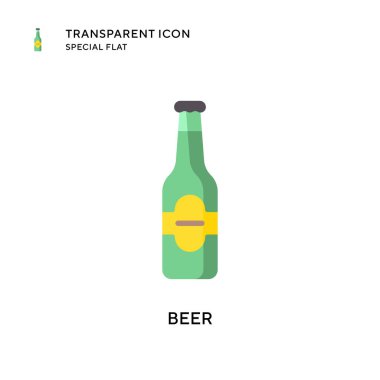 Bira vektör simgesi. Düz çizim. EPS 10 vektörü.