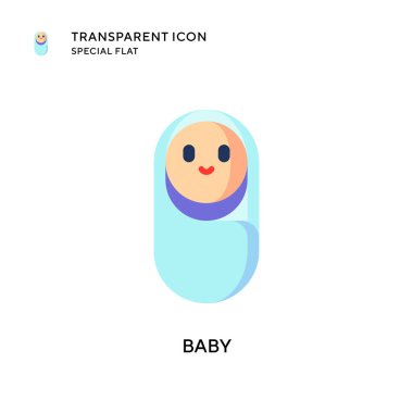 Bebek vektör ikonu. Düz çizim. EPS 10 vektörü.
