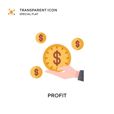 Profil vektör simgesi. Düz çizim. EPS 10 vektörü.