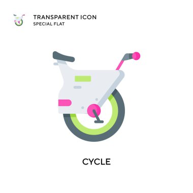 Döngü vektör simgesi. Düz çizim. EPS 10 vektörü.