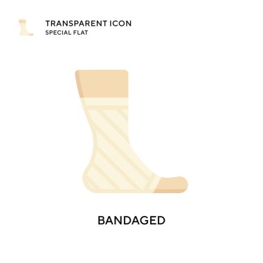 Sargılı vektör simgesi. Düz çizim. EPS 10 vektörü.