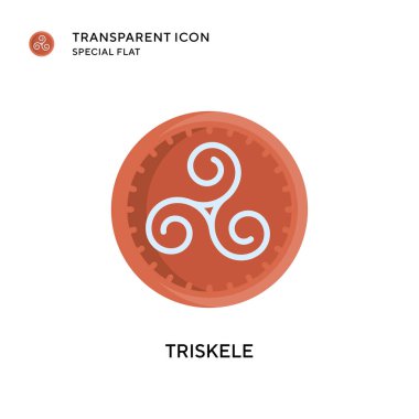 Triskele vektör simgesi. Düz çizim. EPS 10 vektörü.