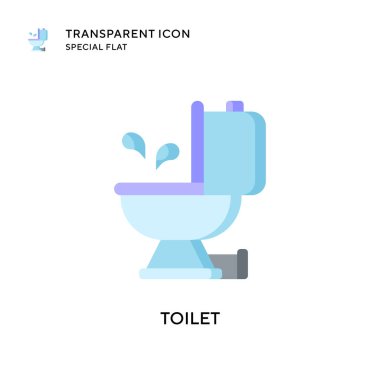 Tuvalet vektörü simgesi. Düz çizim. EPS 10 vektörü.