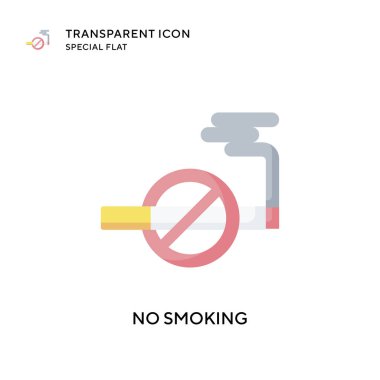 Dumanı tüten vektör simgesi yok. Düz çizim. EPS 10 vektörü.