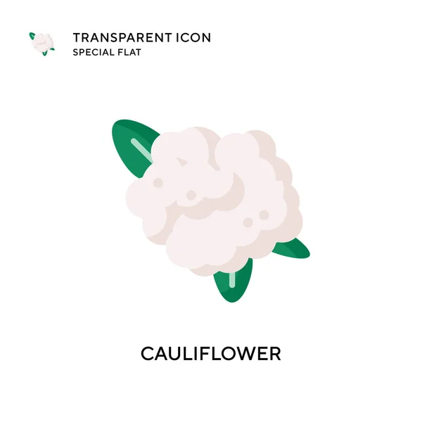 Cauliflower Vector Icon 입니다 스타일의 일러스트 Eps — 스톡 벡터