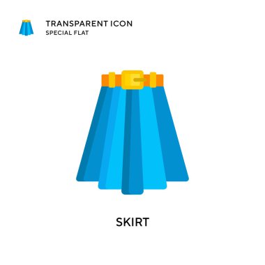 Etek vektör simgesi. Düz çizim. EPS 10 vektörü.