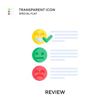 Vektör simgesini gözden geçir. Düz çizim. EPS 10 vektörü.