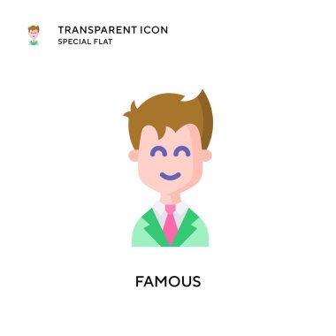 Ünlü vektör simgesi. Düz çizim. EPS 10 vektörü.