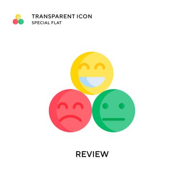 Vektör simgesini gözden geçir. Düz çizim. EPS 10 vektörü.