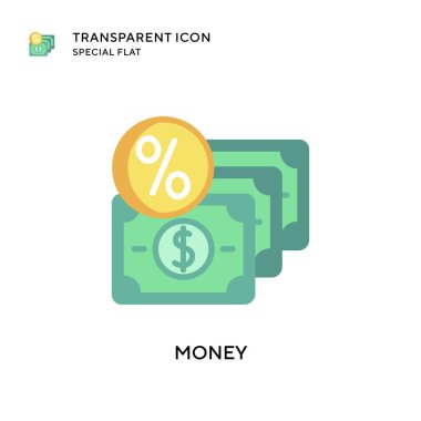 Para vektör simgesi. Düz çizim. EPS 10 vektörü.