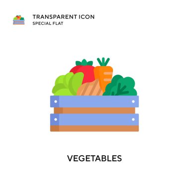 Sebze vektör simgesi. Düz çizim. EPS 10 vektörü.
