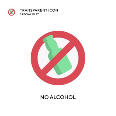 Alkol vektör simgesi yok. Düz çizim. EPS 10 vektörü.