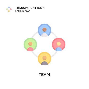 Takım vektör ikonu. Düz çizim. EPS 10 vektörü.