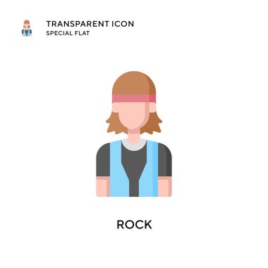 Kaya vektör simgesi. Düz çizim. EPS 10 vektörü.