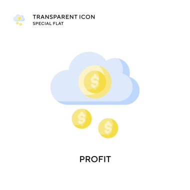 Profil vektör simgesi. Düz çizim. EPS 10 vektörü.