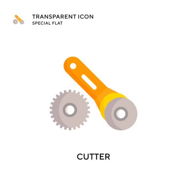 Kesici vektör simgesi. Düz çizim. EPS 10 vektörü.
