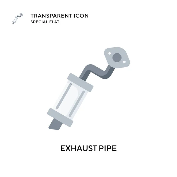 Auspuff Vektor Symbol Flache Illustration Eps Vektor — Stockvektor