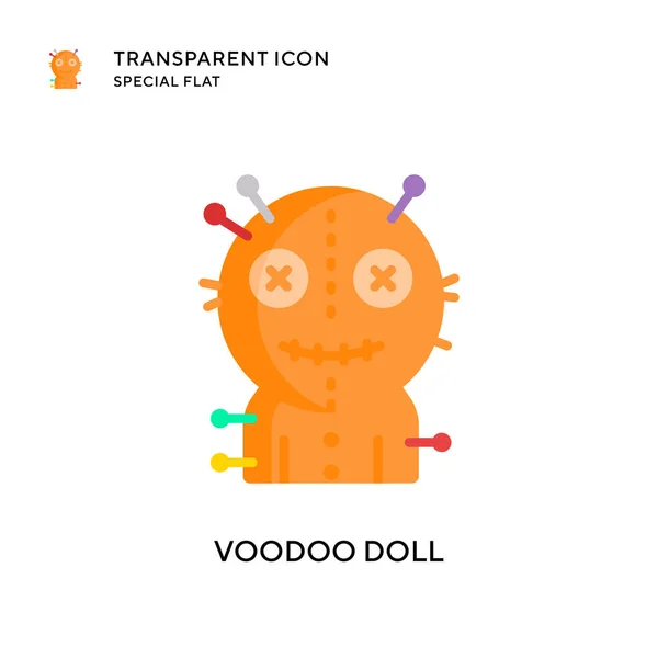 Voodoo Doll Vector Icon Flat Style Illustration Eps Vector — Stock Vector