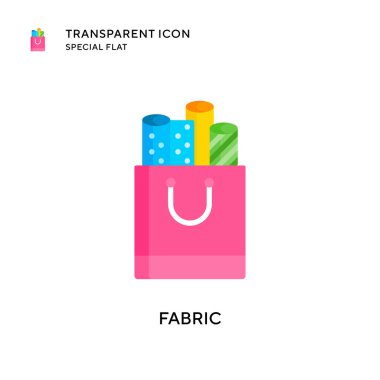 Kumaş vektör simgesi. Düz çizim. EPS 10 vektörü.