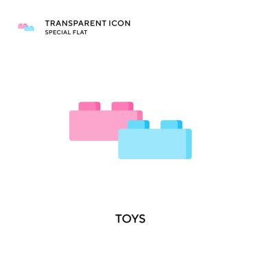 Oyuncaklar vektör simgesi. Düz çizim. EPS 10 vektörü.