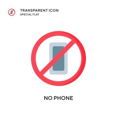 Telefon vektör simgesi yok. Düz çizim. EPS 10 vektörü.