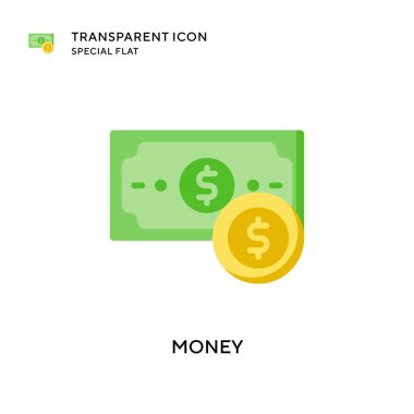 Para vektör simgesi. Düz çizim. EPS 10 vektörü.