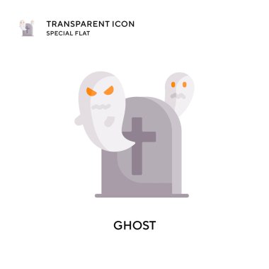 Hayalet vektör simgesi. Düz çizim. EPS 10 vektörü.