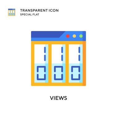 Vektör simgesini görüntüler. Düz çizim. EPS 10 vektörü.