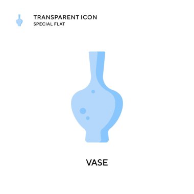 Vazo vektör simgesi. Düz çizim. EPS 10 vektörü.