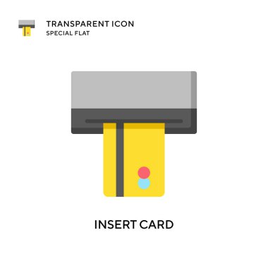 Kart vektör simgesi ekle. Düz çizim. EPS 10 vektörü.