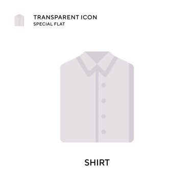 Gömlek vektör simgesi. Düz çizim. EPS 10 vektörü.