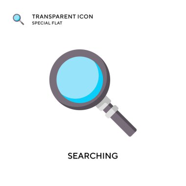 Vektör simgesi aranıyor. Düz çizim. EPS 10 vektörü.