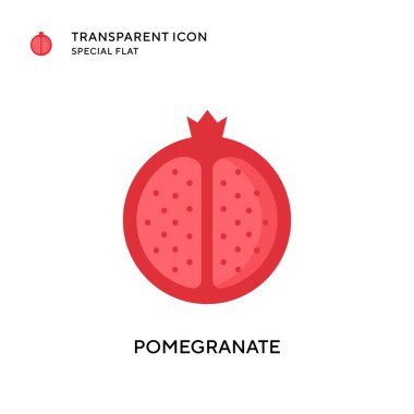 Nar vektör simgesi. Düz çizim. EPS 10 vektörü.