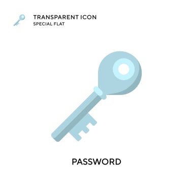 Parola vektör simgesi. Düz çizim. EPS 10 vektörü.