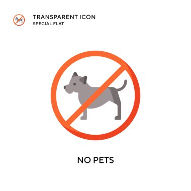 Hayvan vektör ikonu yok. Düz çizim. EPS 10 vektörü.