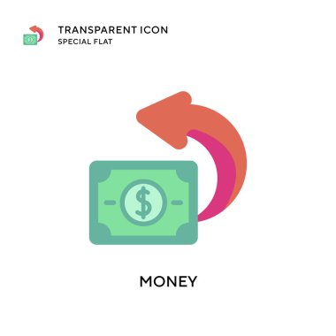 Para vektör simgesi. Düz çizim. EPS 10 vektörü.