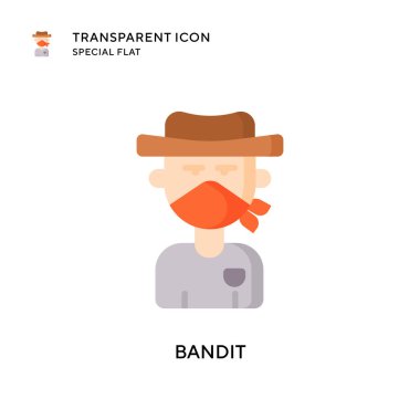 Haydut vektör simgesi. Düz çizim. EPS 10 vektörü.