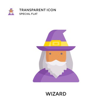 Büyücü vektör simgesi. Düz çizim. EPS 10 vektörü.