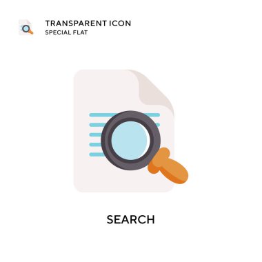 Arama vektör simgesi. Düz çizim. EPS 10 vektörü.