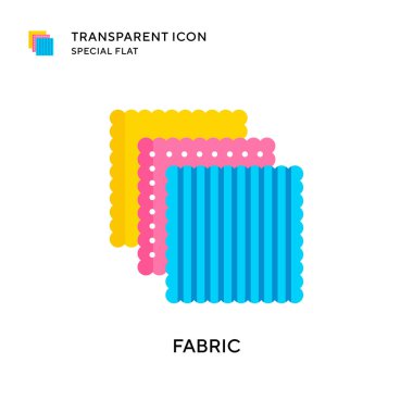 Kumaş vektör simgesi. Düz çizim. EPS 10 vektörü.